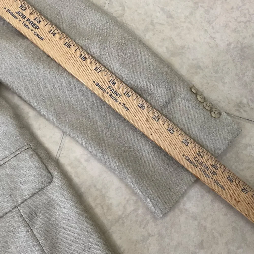 Oscar de La Renta Men’s Brown 44R silk/ Wool Blend Sport Coat Blazer